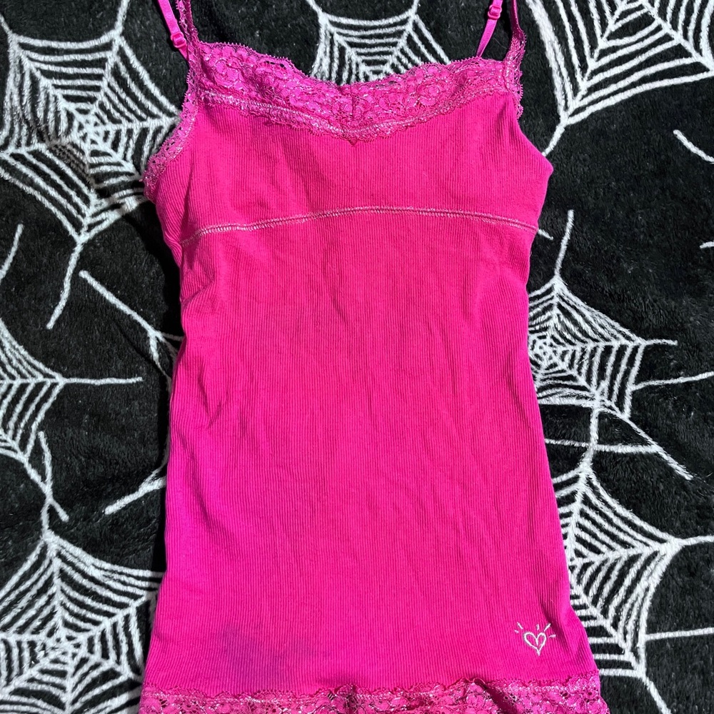 justice lace tank 🖤